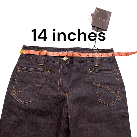 Dolce & Gabbana jeans, NWT size 38 EU, dark denim, straight leg, $200 - Picture 4 of 13